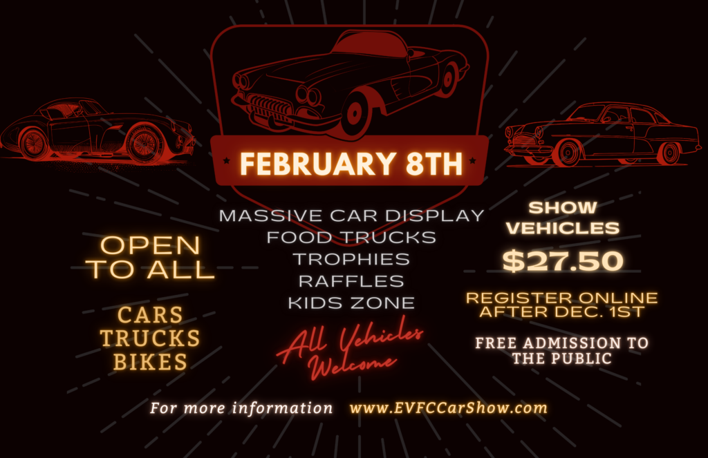 EVFC Classic Car Show Details Flyer